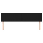 vidaXL Tăblii de pat, 2 buc, negru, 80x5x78/88 cm, textil