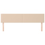 vidaXL Tăblii de pat 2 buc. cappuccino 80x5x78/88 cm piele ecologică