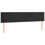 vidaXL Tăblii de pat, 2 buc, negru, 80x5x78/88 cm, catifea vidaXL Tăblii de pat, 2 buc, negru, 80x5x78/88 cm, catifea