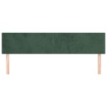vidaXL Tăblii de pat, 2 buc, verde închis, 80x5x78/88 cm, catifea