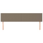 vidaXL Tăblii de pat, 2 buc, gri taupe, 90x5x78/88 cm, textil vidaXL Tăblii de pat, 2 buc, gri taupe, 90x5x78/88 cm, textil