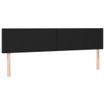 vidaXL Tăblii de pat, 2 buc, negru, 90x5x78/88 cm, piele ecologică