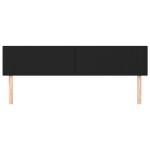 vidaXL Tăblii de pat, 2 buc, negru, 90x5x78/88 cm, piele ecologică