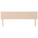 vidaXL Tăblii de pat 2 buc, cappuccino 90x5x78/88 cm piele ecologică