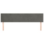 vidaXL Tăblii de pat, 2 buc, gri închis, 90x5x78/88 cm, catifea