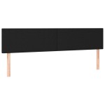vidaXL Tăblii de pat, 2 buc, negru, 100x5x78/88 cm, textil vidaXL Tăblii de pat, 2 buc, negru, 100x5x78/88 cm, textil