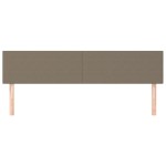 vidaXL Tăblii de pat, 2 buc, gri taupe, 100x5x78/88 cm, textil vidaXL Tăblii de pat, 2 buc, gri taupe, 100x5x78/88 cm, textil