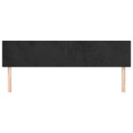 vidaXL Tăblii de pat, 2 buc, negru, 100x5x78/88 cm, catifea
