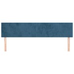 vidaXL Tăblii de pat, 2 buc, albastru închis, 100x5x78/88 cm, catifea vidaXL Tăblii de pat, 2 buc, albastru închis, 100x5x78/88 cm, catifea
