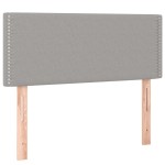 vidaXL Tăblie de pat, gri deschis, 80x5x78/88 cm, textil