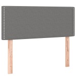 vidaXL Tăblie de pat, gri închis, 80x5x78/88 cm, textil vidaXL Tăblie de pat, gri închis, 80x5x78/88 cm, textil