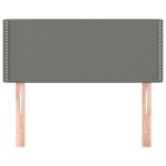 vidaXL Tăblie de pat, gri închis, 80x5x78/88 cm, textil vidaXL Tăblie de pat, gri închis, 80x5x78/88 cm, textil