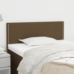 vidaXL Tăblie de pat, maro închis, 80x5x78/88 cm, textil vidaXL Tăblie de pat, maro închis, 80x5x78/88 cm, textil