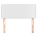 vidaXL Tăblie de pat, alb, 80x5x78/88 cm, piele ecologică