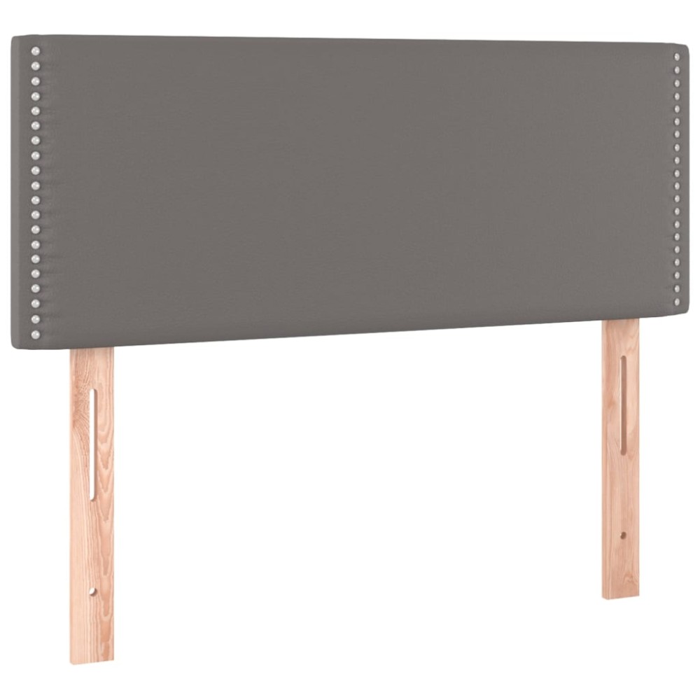 vidaXL Tăblie de pat, gri, 80x5x78/88 cm, piele ecologică