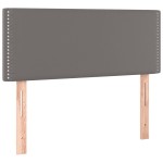 vidaXL Tăblie de pat, gri, 80x5x78/88 cm, piele ecologică