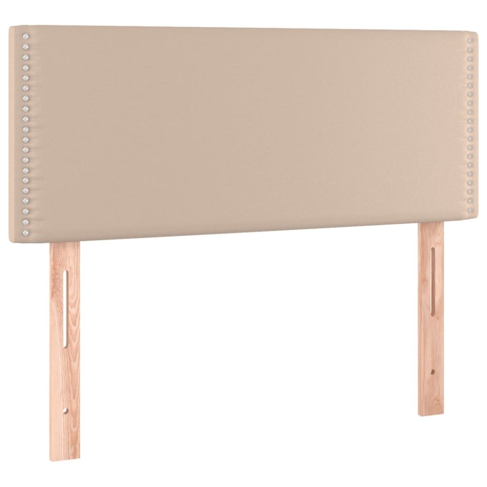 vidaXL Tăblie de pat, cappuccino, 80x5x78/88 cm, piele ecologică