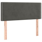vidaXL Tăblie de pat, gri închis, 80x5x78/88 cm, catifea vidaXL Tăblie de pat, gri închis, 80x5x78/88 cm, catifea