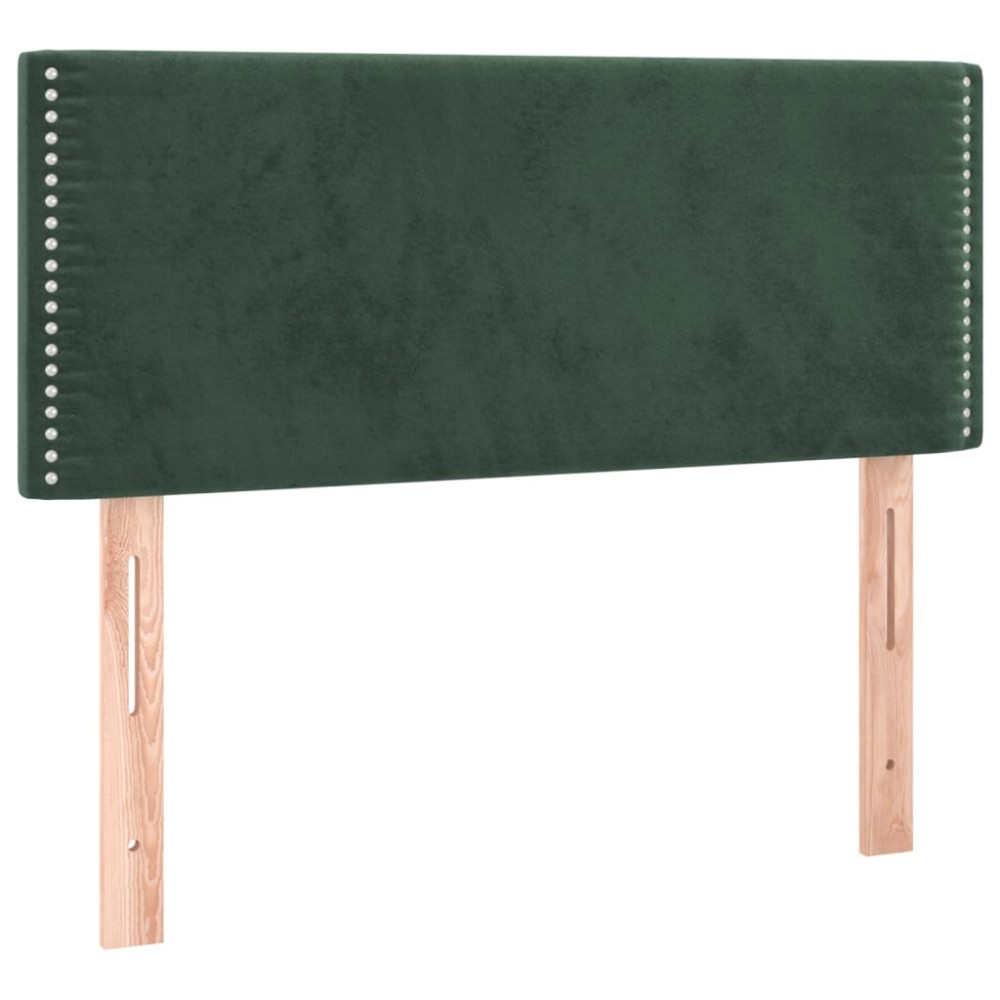 vidaXL Tăblie de pat, verde închis, 80x5x78/88 cm, catifea