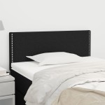 vidaXL Tăblie de pat, negru, 90x5x78/88 cm, textil