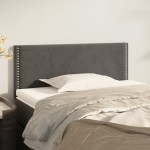 vidaXL Tăblie de pat, gri închis, 90x5x78/88 cm, catifea vidaXL Tăblie de pat, gri închis, 90x5x78/88 cm, catifea