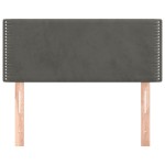 vidaXL Tăblie de pat, gri închis, 90x5x78/88 cm, catifea vidaXL Tăblie de pat, gri închis, 90x5x78/88 cm, catifea