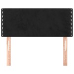 vidaXL Tăblie de pat, negru, 90x5x78/88 cm, catifea