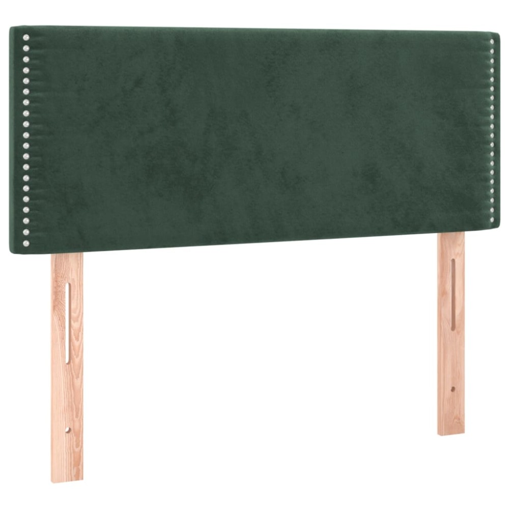 vidaXL Tăblie de pat, verde închis, 90x5x78/88 cm, catifea