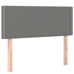 vidaXL Tăblie de pat, gri închis, 100x5x78/88 cm, textil