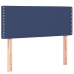 vidaXL Tăblie de pat, albastru, 100x5x78/88 cm, textil