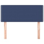 vidaXL Tăblie de pat, albastru, 100x5x78/88 cm, textil