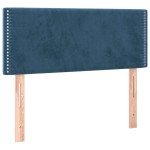 vidaXL Tăblie de pat, albastru închis, 100x5x78/88 cm, catifea