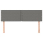 vidaXL Tăblii de pat, 2 buc., gri închis, 72x5x78/88 cm, textil vidaXL Tăblii de pat, 2 buc., gri închis, 72x5x78/88 cm, textil