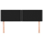 vidaXL Tăblii de pat, 2 buc., negru, 72x5x78/88 cm, textil vidaXL Tăblii de pat, 2 buc., negru, 72x5x78/88 cm, textil
