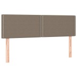 vidaXL Tăblii de pat, 2 buc., gri taupe, 72x5x78/88 cm, textil vidaXL Tăblii de pat, 2 buc., gri taupe, 72x5x78/88 cm, textil