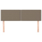 vidaXL Tăblii de pat, 2 buc., gri taupe, 72x5x78/88 cm, textil vidaXL Tăblii de pat, 2 buc., gri taupe, 72x5x78/88 cm, textil