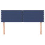 vidaXL Tăblii de pat, 2 buc., albastru, 72x5x78/88 cm, textil