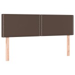 vidaXL Tăblii de pat, 2 buc., maro, 72x5x78/88 cm, piele ecologică vidaXL Tăblii de pat, 2 buc., maro, 72x5x78/88 cm, piele ecologică
