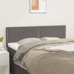 vidaXL Tăblii de pat, 2 buc., gri, 72x5x78/88 cm, piele ecologică vidaXL Tăblii de pat, 2 buc., gri, 72x5x78/88 cm, piele ecologică