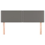 vidaXL Tăblii de pat, 2 buc., gri, 72x5x78/88 cm, piele ecologică vidaXL Tăblii de pat, 2 buc., gri, 72x5x78/88 cm, piele ecologică