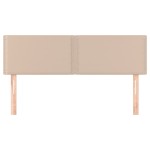 vidaXL Tăblii de pat 2 buc. cappuccino 72x5x78/88 cm piele ecologică
