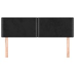 vidaXL Tăblii de pat, 2 buc., negru, 72x5x78/88 cm, catifea vidaXL Tăblii de pat, 2 buc., negru, 72x5x78/88 cm, catifea