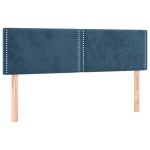 vidaXL Tăblii de pat, 2 buc., albastru închis, 72x5x78/88 cm, catifea vidaXL Tăblii de pat, 2 buc., albastru închis, 72x5x78/88 cm, catifea