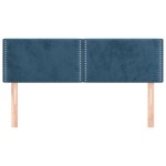 vidaXL Tăblii de pat, 2 buc., albastru închis, 72x5x78/88 cm, catifea vidaXL Tăblii de pat, 2 buc., albastru închis, 72x5x78/88 cm, catifea