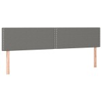 vidaXL Tăblii de pat, 2 buc, gri închis, 80x5x78/88 cm, textil vidaXL Tăblii de pat, 2 buc, gri închis, 80x5x78/88 cm, textil