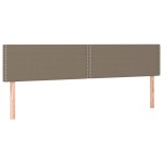 vidaXL Tăblii de pat, 2 buc, gri taupe, 80x5x78/88 cm, textil vidaXL Tăblii de pat, 2 buc, gri taupe, 80x5x78/88 cm, textil
