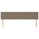 vidaXL Tăblii de pat, 2 buc, gri taupe, 80x5x78/88 cm, textil vidaXL Tăblii de pat, 2 buc, gri taupe, 80x5x78/88 cm, textil