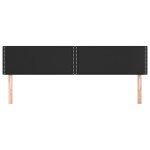 vidaXL Tăblii de pat, 2 buc, negru, 80x5x78/88 cm, piele ecologică