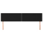 vidaXL Tăblii de pat, 2 buc, negru, 90x5x78/88 cm, textil