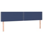 vidaXL Tăblii de pat, 2 buc, albastru, 90x5x78/88 cm, textil vidaXL Tăblii de pat, 2 buc, albastru, 90x5x78/88 cm, textil